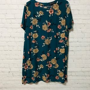 Forever 21 Plus floral rayon short sleeve dress 2X